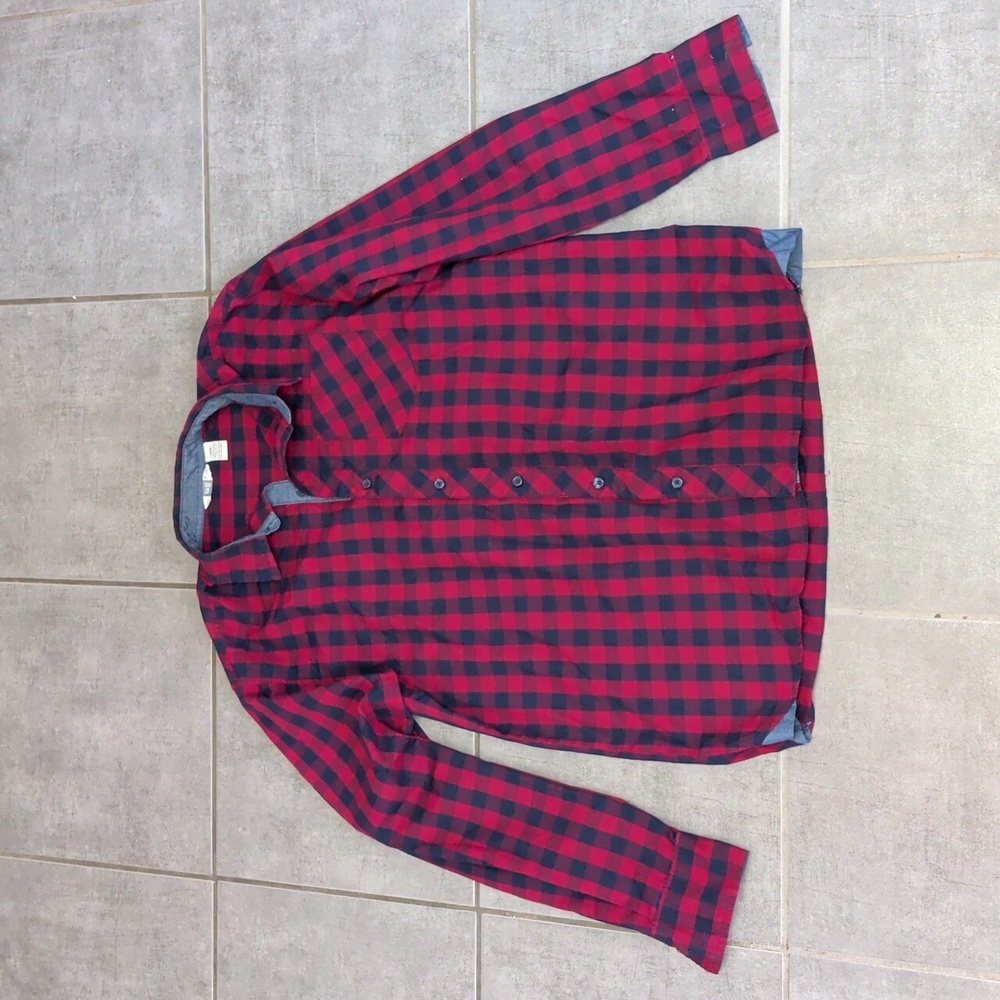 Tag Red and Black Plaid Kids Button Down Shirt